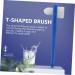 Angoily Double-Headed Toothbrush for Prosthesis Cleaning | Dual-Sided Brush for False Teeth & Dentures | Small Plastic Cleaning Tool - Buy Online on GoSupps.com
