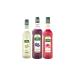 Floral assortment of syrups Mathieu Teisseire Elderflower, Violet, Pink, 3 bottles (70cl and 1L).