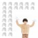 24 Pairs Eczema Gloves for Kids 1-10 Years Old Eczema Sleeves Moisturizing Gloves White Cotton Gloves Washable & Reusable Overnight Dry Hands for Children