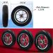 Wheelchair Front Wheel 10 inch Solid Black Wheelchair Front Wheel Replacement Parts for Electric Wheelchairs Rollators Walk 1 Pair - Buy Online on GoSupps.com