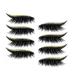 miduoidn 4 Pairs Eyeliner Decal Eyelash Sticker Fine Workmanship Compact Size Lady Accessories Convenience Self-adhesive Makeup Tool Type 7