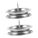 Plafope 2 pieces Moxibusion stick base moxa burner tray incense sticks holder moxa stick storage base stainless steel moxa stick combustion base moxa stick