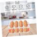 KOMBIUDA Box Egg Carton Eggs Deviled Egg Tray with Lid Kitchen Egg Container Side Door Refrigerator re-usable White 22.3X10.1X8.9CM - Buy Online on GoSupps.com
