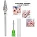Tungsten Steel Nail Art Manicure Drill Bits Electric Pedicure Manicure Grinding Head for Filing Acrylic Nails Removing Gel Manicure Pedicure Home Salon Use (Green label) - Buy Online on GoSupps.com