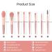 8PCS Mini Makeup Brush Set for Foundation, Powder, Blush, Eyeshadow - Coral Pink | GOHIGH Ordinary(2022) - Buy Online on GoSupps.com
