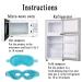 Lucktao Cooling Eye Masks - Reusable Gel Goggles for Migraine Relief & Swollen Eyes | Hot Cold Therapy (2 Pack - Blue) - Buy Online on GoSupps.com
