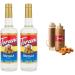 Torani Vanilla Flavour Syrup 750ml bottle 2 Pack Transparent & Caramel Squeeze Sauce 16.5 Fluid Ounce Syrup+ Squeeze Sauce Vanilla 750 ml (Pack of 2)