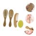 Healeved 4 Pcs Baby Hair Brush Comb Scalp Scrubber Spa Kit - Natural Soft Brushes for Baby Shampoo & Detangling - Children's Bathing Supply and Baby Care Set - Buy Online on GoSupps.com