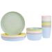Ikea 36 Pcs Kalas Kids Plastic BPA Flatware Bowl Plate Tumbler Set Colorful 1 1 1