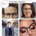 TAORANJU Blue Light Blocking Glasses for Women & Men | Stylish Curved Frame for Small Faces | Anti Dry Eyes & Glare | Non-Prescription Computer & Reading Glasses - Buy Online on GoSupps.com