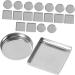 FOMIYES 150 Pcs Aluminum Plate Metallic Eyeshadow Watercolor Tin Empty Eyeshadow Dispenser Square Lipstick 2.5X2.5CMx5pcs As Shownx5pcs - Buy Online on GoSupps.com