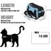 ZaneSun Soft-Sided Cat Carrier for Travel - Airline Approved Portable Pet Bag in Small Blue - Buy Online on GoSupps.com