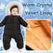 Fairy Baby Kids Winter Snowsuit Down Skisuit Jumpsuit Puffer Hooded Jacket Coat Waterproof Romper Warm for Toddler Baby Girls Boys 3.5-4T - Buy Online on GoSupps.com