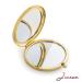 Jinvun 24k Gold Electroplate Makeup Mirror - Luxury Round Vanity Mirror for Women - Compact Cosmetic Mirror with Diamonds - Perfect Gift Idea - Buy Online on GoSupps.com