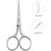 Jarvistar Stainless Steel Nose & Ear Hair Scissors - Premium Rounded Tip Manicure Shears for Men - 93mm Silver Nail Scissors - Buy Online on GoSupps.com