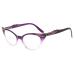 Eyekepper Cateyes Womens Reading Glasses (+2.50 Purple-Transparent) +2.50 Purple-transparent