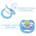 LittleForBig Bigshield Generation-II Adult Pacifier Astro Babies Blue Meowie Pattern - Buy Online on GoSupps.com