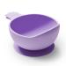 Nana's Manners Stage 1 Suction Bowl Set for Baby- for Children Aged 4 Months Plus. Suction Bowl for Weaning Babies. First Stage Bowls for Infant Kids. Soft Silicone Base with Suction Pads- Purple