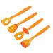 4-Part Lip-Tongue Muscle Trainer for Oral Flexibility & Rehabilitation - Large Orange - Buy Online on GoSupps.com