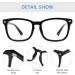 Cyxus Blue Light Filter Glasses - Stylish Anti-Blue Light Eyewear for Screens - 15 Black & Leopard - No Prescription Needed - International Shipping Available - Buy Online on GoSupps.com