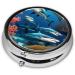 Submarine Shark Coralround Pill Box | 3 Compartment Portable Organizer for Travel Purse & Pocket - Buy Online on GoSupps.com