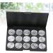 Beavorty 3pcs 15 Eyeshadow Travel Cosmetic Case Empty Makeup Empty Cosmetic Eye Shadow Foundation Concealer 1 count (Pack of 1) Silverx3pcs - Buy Online on GoSupps.com