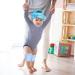Umtiti Baby Safety Helmet with Knee Pads, Socks - Zoo Blue - Head Protector for Crawling and Learning to Walk - Buy Online on GoSupps.com
