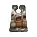 Three cute little monsters Print Beard Bib Apron Non-Stick Beard Men's Hair Catcher for Shaving Gifts for Men. One Size Black4