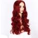 Buy Red Wavy Long Wig for Women - Synthetic 80s 70s 60s 50s Cosplay Hair | International Shipping - Buy Online on GoSupps.com