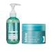 Bliss Clear Genius Cleanser 6.4 oz + Gel Moisturizer 1.7 oz | Salicylic Acid & Niacinamide to Purify Pores Control Oil & Hydrate | Vegan Tea Tree Scent Oil-Free Paraben-Free Blemish-Prone Skin