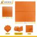 HEKU 100 Single-Colored Napkins - 3-Layer 33x33cm | 5-Pack | Highly Absorbent & Stylish Orange Napkins for Events & Gastronomy - Buy Online on GoSupps.com