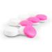 Tampen Pink Contact Lens Container Set - 12 Pieces | Year s Supply | Ideal for On-the-Go Hygiene - Buy Online on GoSupps.com