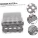 GLEAVI Egg Storage Box Plastic Drawers Beverage Organizer for Fridge Reusable Egg Tray Egg Rack Thicken Grey 21.5x22.5x14cm - Buy Online on GoSupps.com