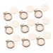 Operitacx 20 Sets Mini Embroidered Hoop Pendant Necklace Miniature Embroidery Hoops Embroidery Shape Pendants 1