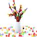 Caydo 2400 Pieces 1cm Multicolor Pom Poms with 100 Wiggly Eyes for Kids Crafts - Buy Online on GoSupps.com