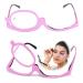 Make -up make -up glasses with foldable glasses reading glasses women make -up glasses make -up glasses make -up glasses make -up glasses reading glasses Presbyopia makeup reading glasses enlarge flip +2.0 pink