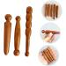 Lurrose 12-Piece Wooden Massage Stick Set | Head Face Neck & Body Relaxation | Thai Spa Tools for Travel & Reflexology | 12x2.5cm - Buy Online on GoSupps.com