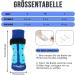 Eyein Double-Sided Anti-Slip Dog Socks - 2 Pairs Soft Pet Paw Protection with Adjustable Velcro for Hardwood Floors - Large Blue - Buy Online on GoSupps.com
