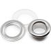 Dritz 1/4 Silver Eyelets & Tools - 72 Sets, Nickel Plated, 2-Part Eyelet Kit - Buy Online on GoSupps.com
