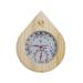 Sauna climate meter drops - Finnish sauna thermometer + hygrometer with light wooden frame by SudoreWell