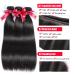 TREYONCE Brazilian Straight Hair Bundles - 100% Human Hair 3 Bundles - 10A Unprocessed Weave Extensions (14 16 18 Black) - Buy Online on GoSupps.com