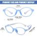 Duco Blue Light Blocking Glasses for Kids | Anti-Glare Gaming Specs for Boys & Girls (Ages 5-10) - K026 Blue White - Buy Online on GoSupps.com