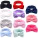 Makeup Headbands Spa Bow Washing Face Hair Band Towel Wrap Coral Fleece Elastic for Shower Sports Black Spa Headband - Buy Online on GoSupps.com