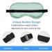 Mulberry Silk Sleep Mask - Adjustable Straps, Ultra-Soft, Mint Green - Buy Online on GoSupps.com