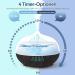 500ml Essential Oils Aromatherapy Diffuser | Ultrasonic Air Humidifier for Bedroom | Wood Grain Design | Black Fragrance Oil Diffuser - Buy Online on GoSupps.com