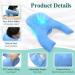 Prone Pillow for Sleeping After Eye Surgery - Arm Hole & Massage Head Cradle - Vitrectomy & Retinal Detachment Recovery - Stomach Sleeper - Blue - Buy Online on GoSupps.com