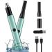 TIFOR Unisex Nose Hair Trimmer Waterproof Compact 8000 RPM Motor USB C Rechargeable Ideal for Face Body Eyebrow Nose and Ear Hair Removal Green