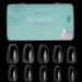 TOMICCA Short Nail Tips Coffin Clear, 500PCS Ballerina Nails Acrylic Full Cover Fake Nails,10 Sizes Artificial False Nails for Salons and DIY Nail Art