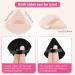 Auauy Triangle Makeup Powder Puffs - 6 PCs Washable & Reusable Sponges for Loose Powder & Foundation - 3 Black & 3 Skin Color - Buy Online on GoSupps.com