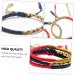 Amosfun 3Pcs bohemia to weave colored rope decorate bracelet Gift jade thread folk-custom Miss nationality Year of birth literature and art friendship Diamond Knot rope manual - Buy Online on GoSupps.com